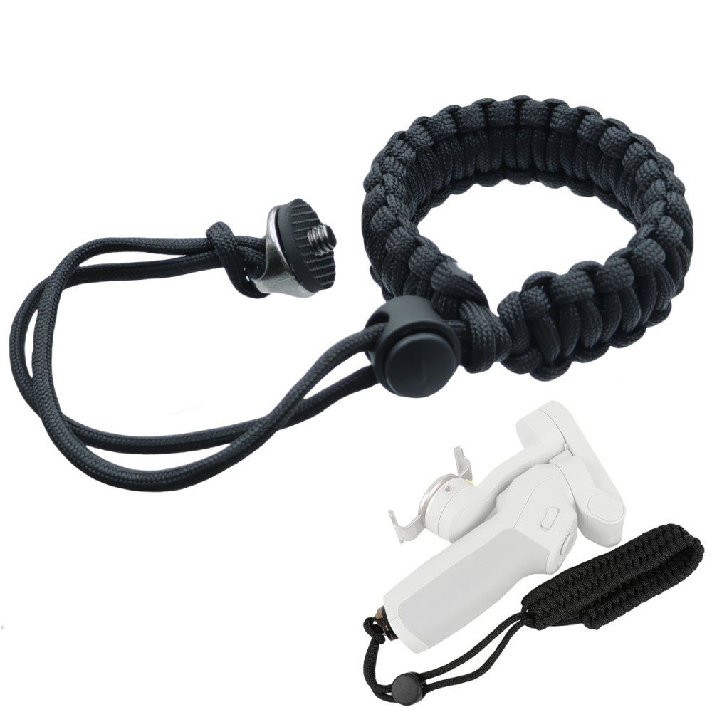 Drone Camera Action - Anti-Verlust-Sicherheits-Handgelenkschlaufe, verstellbar, aus Nylon, mit 1/4-Zoll-Metallschraubbasis
