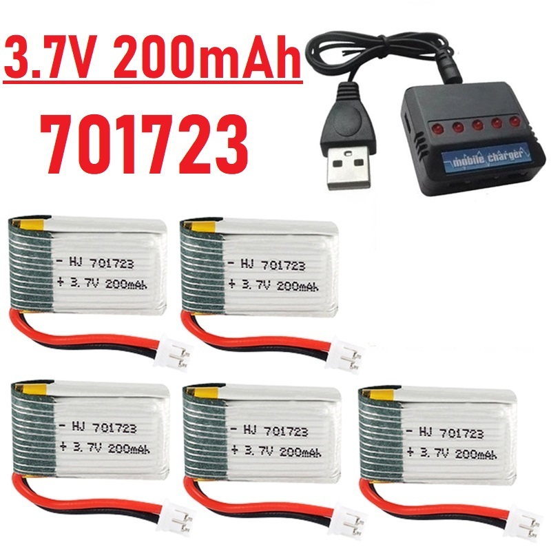 Eachine Drone E010 - Upgrade 3,7V 200mAh Akku mit Ladegerät