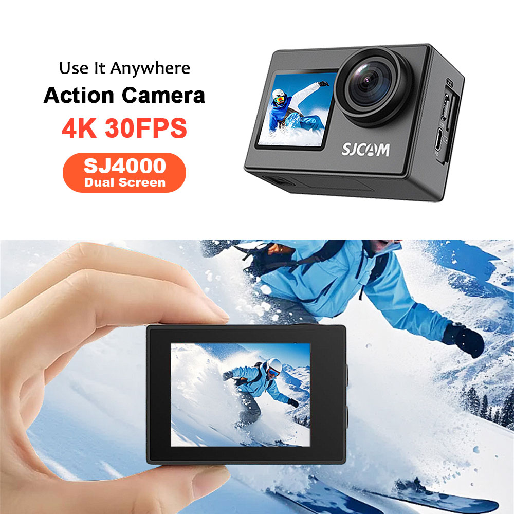 Drone Camera Action - SJCAM SJ4000 4K/30 fps Action-Kamera 30M